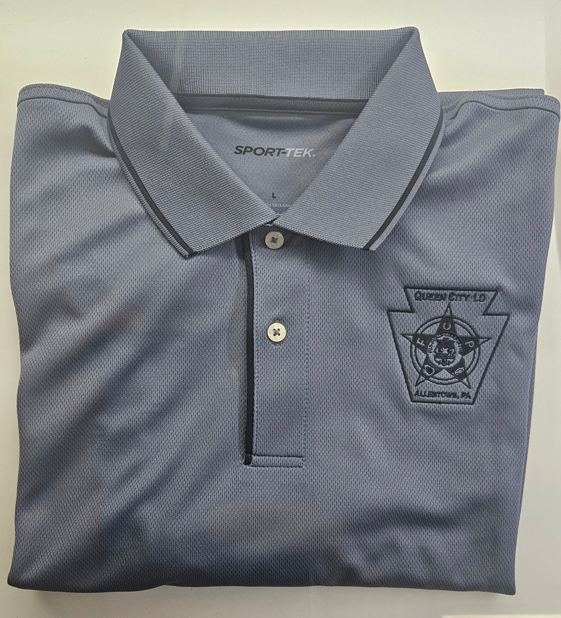 Queen City FOP 10 Polo Shirt - Gray