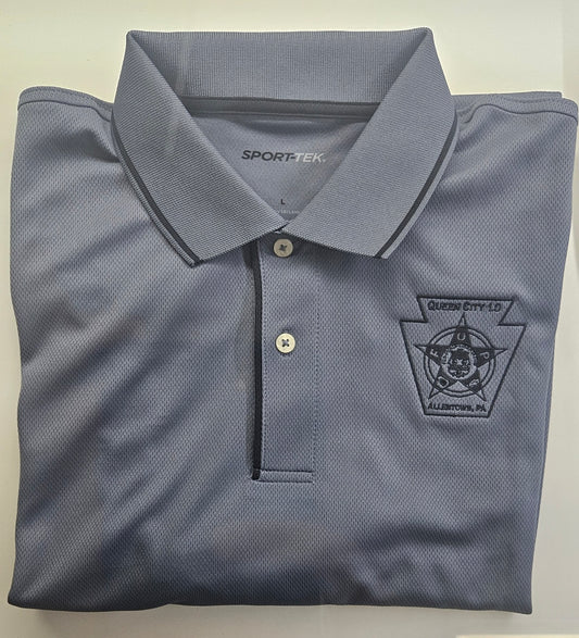 Queen City FOP 10 Polo Shirt - Gray