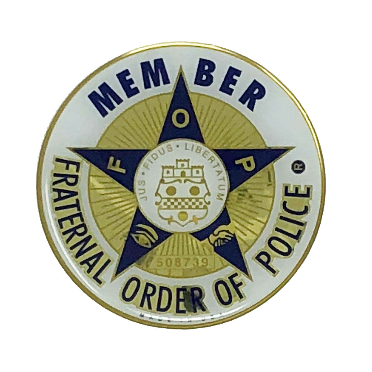 FOP Member Emblem - Large - 3 in. diameter - **NO ONLINE SALES - CLICK FOR ORDERING INFO**